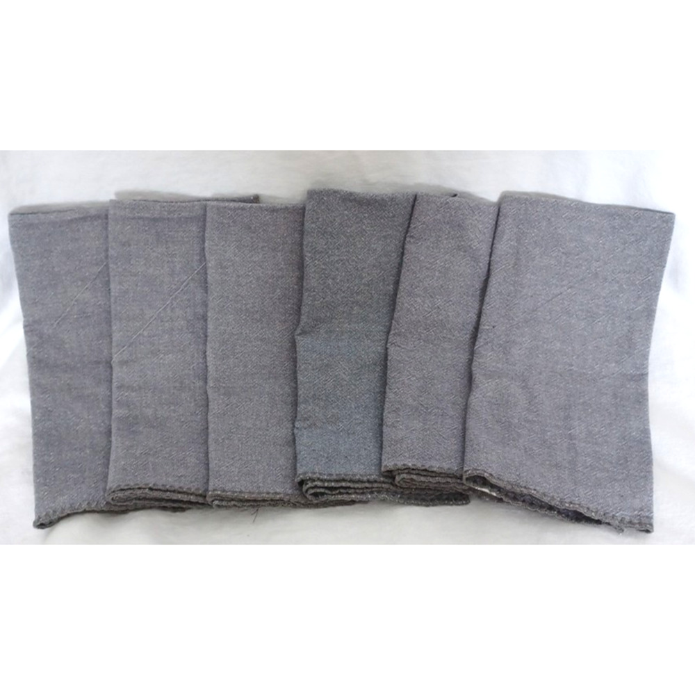 Pier 1 Imports 6 Napkins 18 X 18 in. Gray Cotton NWT 0249